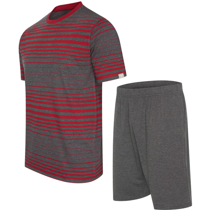 Cappuccino Italia - Heren Pyjama Venezia Pyjama - Rood - Maat M