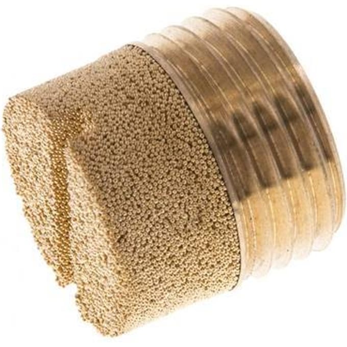G1/2'' Gesinterd Brons Compact Cilindrisch Pneumatische Geluiddemper