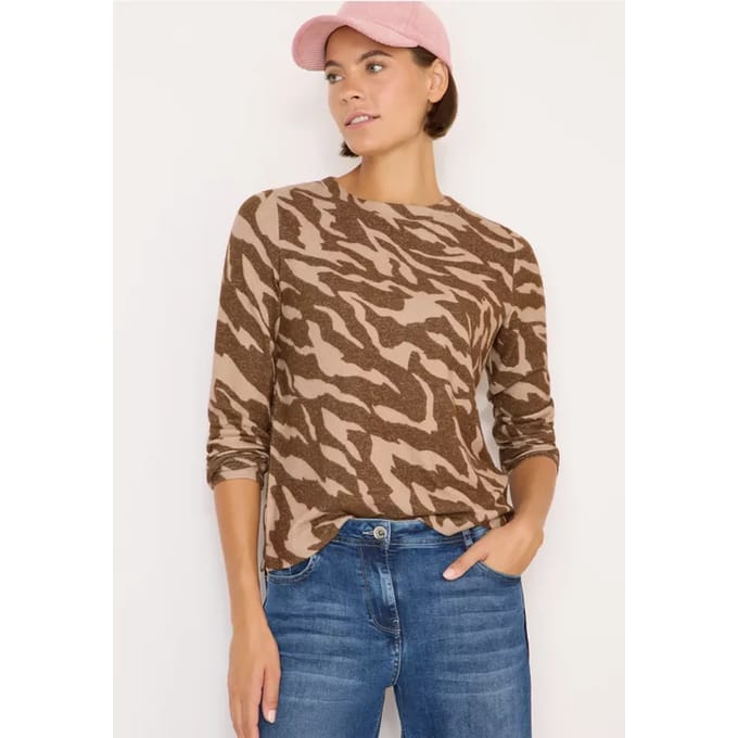 Gemêleerd shirt met patroon
