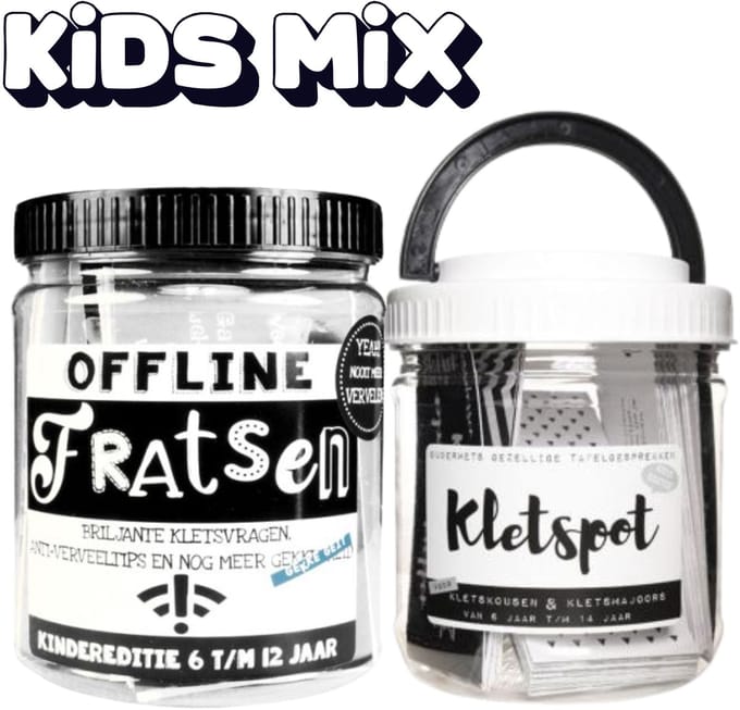 Kletspot Kids mix, Kletskaartjes en opdrachten