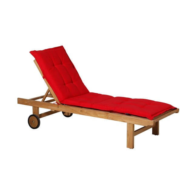 Madison - Tuinkussen - Loungekussen - 200 x 65cm - Panama Rood - Ligbedkussen