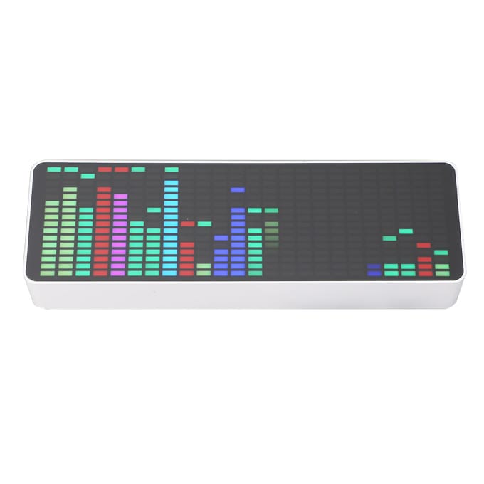 LED Muziekspectrum Display RGB Kleurrijk 1624 Segment Ritmelicht Niveau Geluidssensor Klok 384 LED's