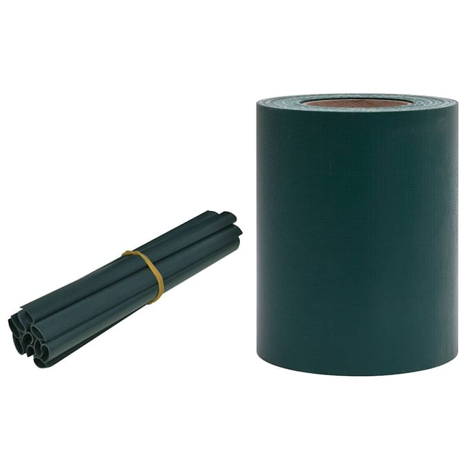 vidaXL - Privacystrip - 35x0,19 - m - PVC - matgroen