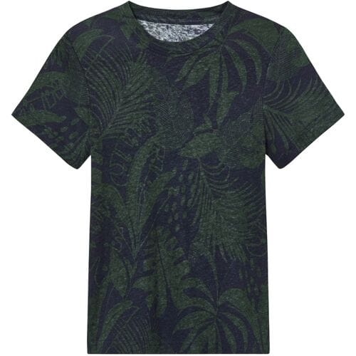 LUPILU Kinder T-shirt (Donkerblauw/groen, 122/128)