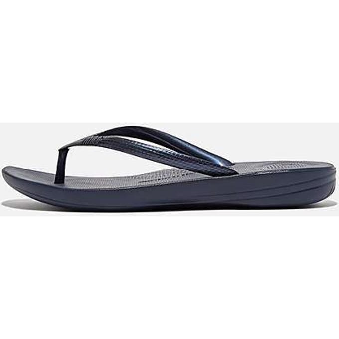 FitFlop Iqushion Ergonomic Flip-Flops TPU Dames Slippers - Midnight Navy