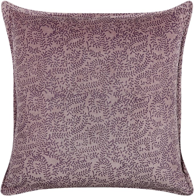 KALMIA - Sierkussen - Roze - 45 x 45 cm - Fluweel
