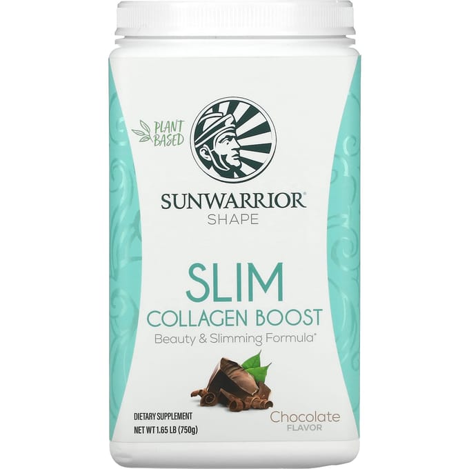Sunwarrior, Shapes, Slim Collageen Boost, Chocoladesmaak, 0,75 kg (750 g)