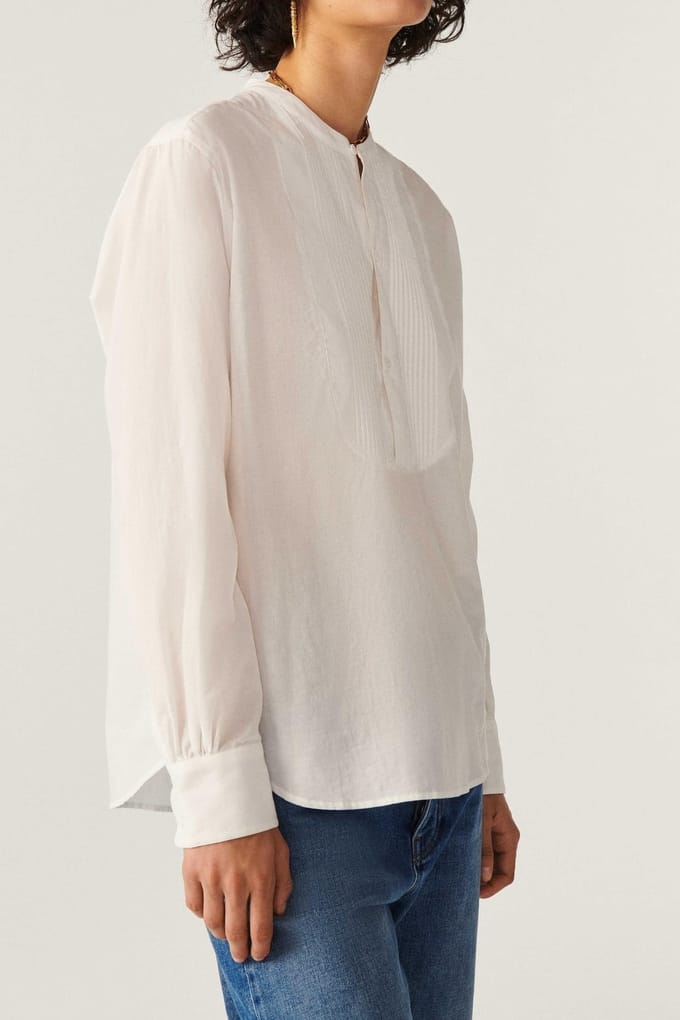 BA&SH Chemise Twiggy Ecru Taglia: M | Maglie a manica lunga Outlet | Donna | Marrone