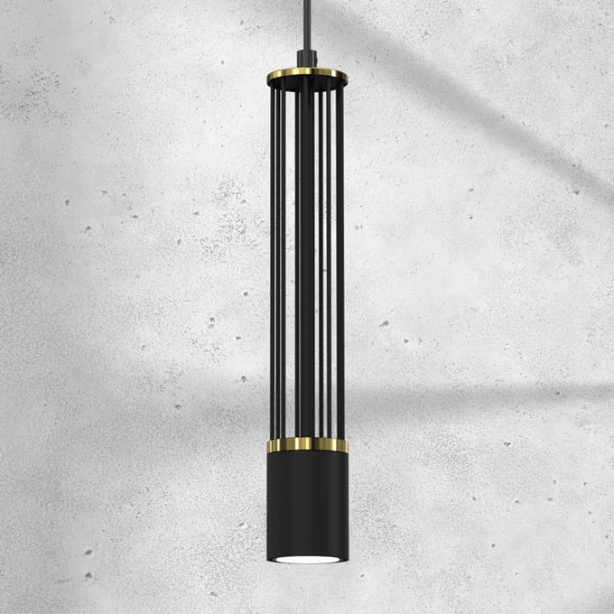 Eko-Light Hanglamp Estilo, zwart, 1-lamp