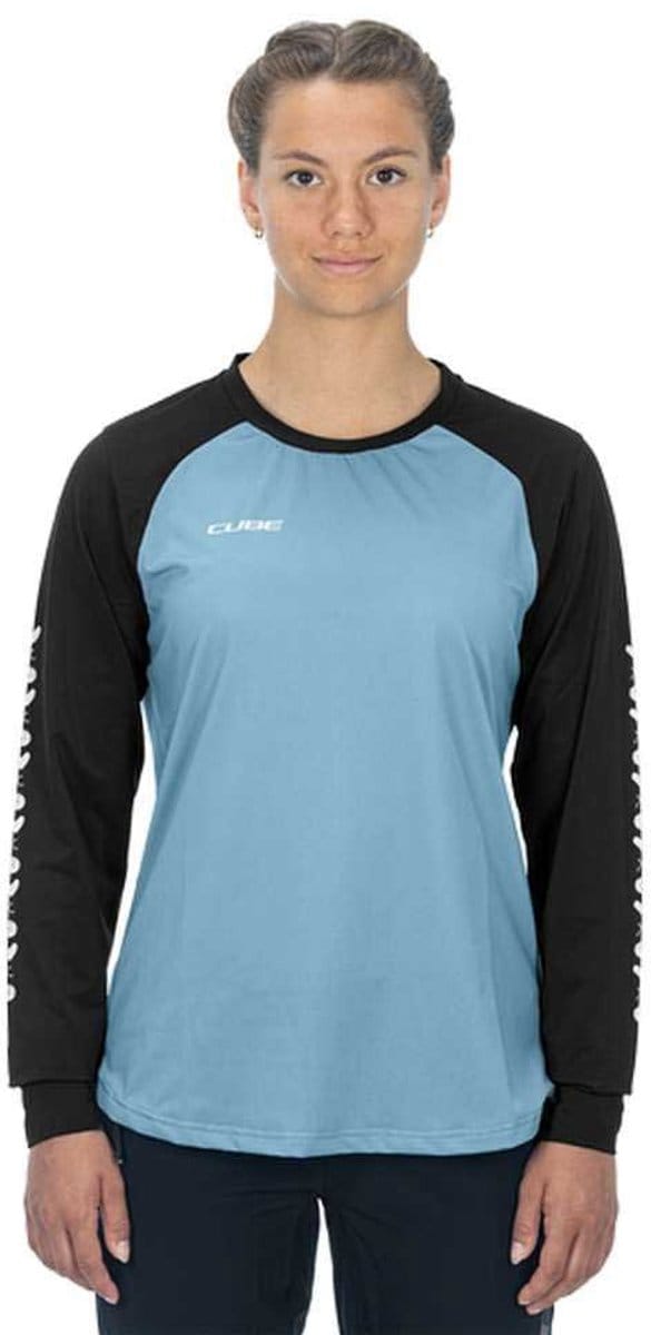 Cube Atx Langarm Enduro Trui Blauw,Zwart M Vrouw