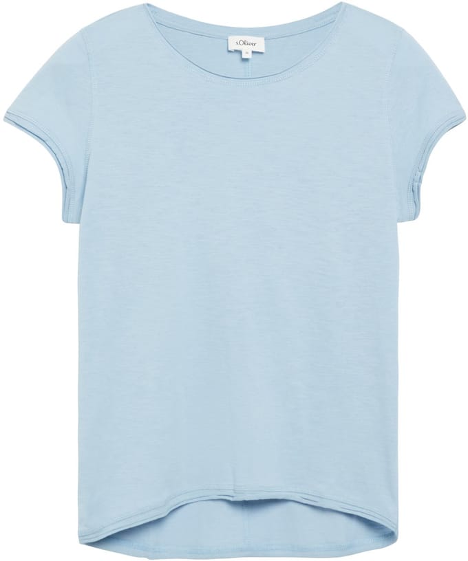 Regular fit t-shirt van puur katoen
