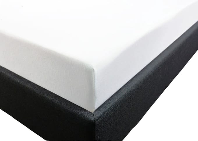 Hoeslaken Katoen-Jersey 200 x 220 cm Wit