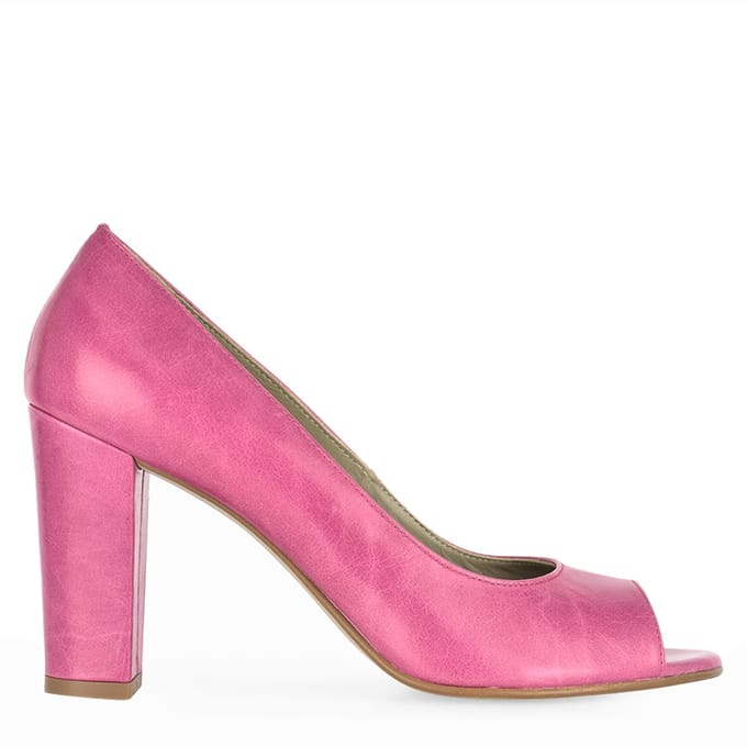 Noë Shoes Nicoline Peeptoe Hot Pink