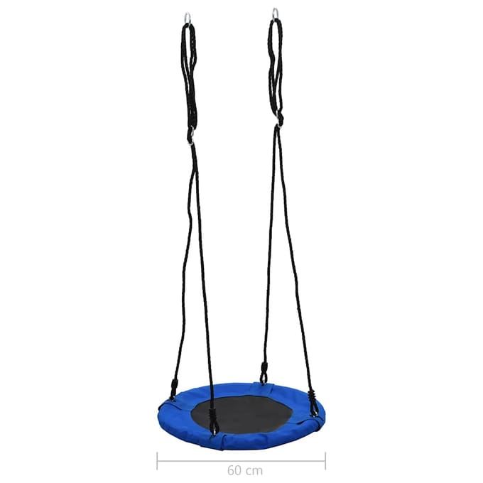 vidaXL Schommel 100 kg 60 cm blauw