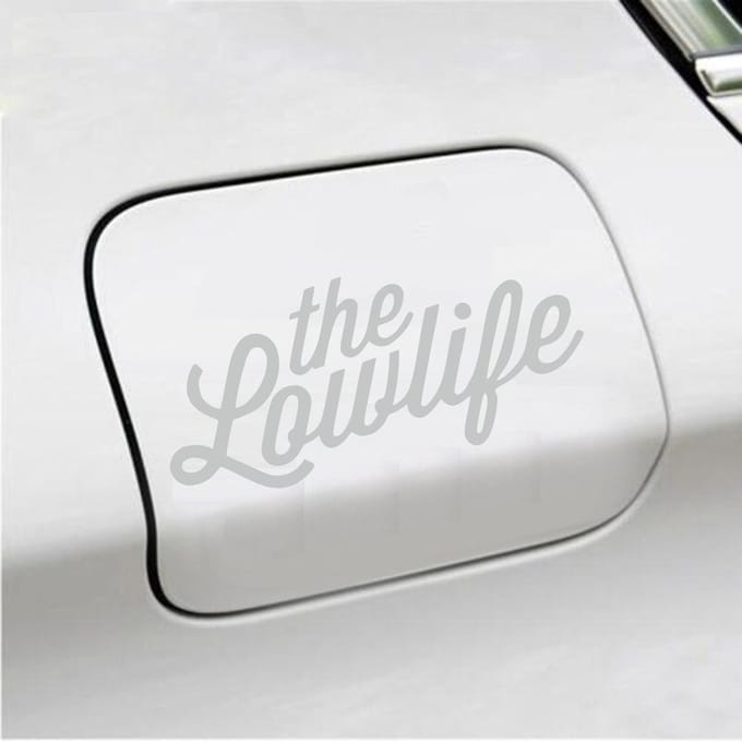 Bumpersticker - The Lowlife - 6,7 X 14,8 - Licht Grijs