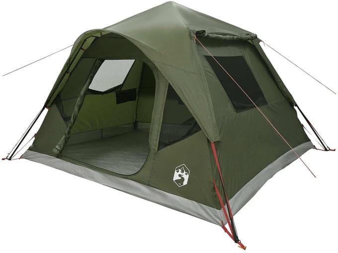 vidaXL - Directe - Tent - Olijfgroen - 305 - x - 275 - x - 190 - cm - Polyester - en - Staal