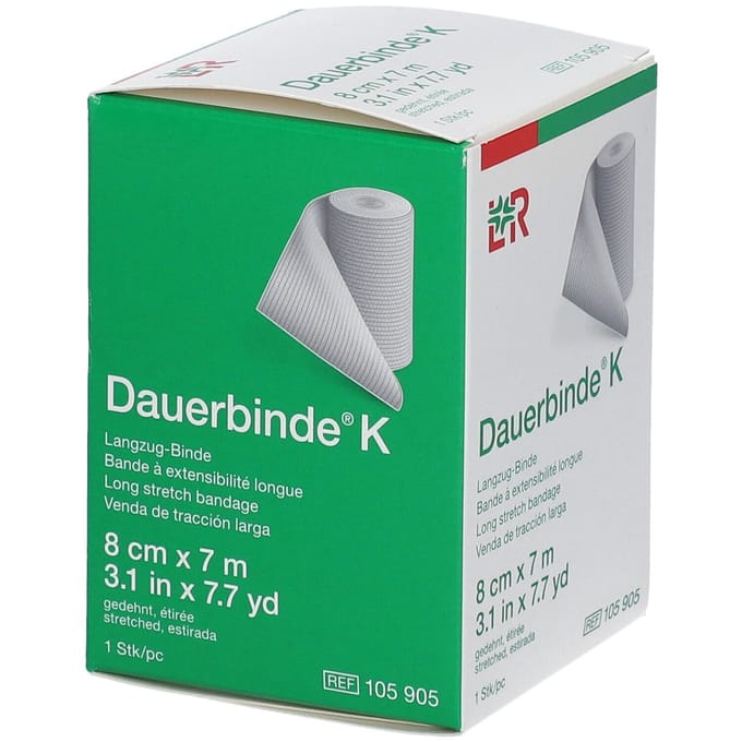Lohmann & Rauscher Dauerbinde K 8cmx7m 105905 1 Verband