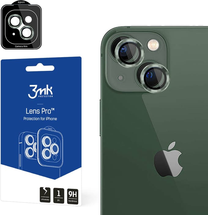 Apple iPhone 15 Plus - 3mk Lens Protection Pro Alphine green