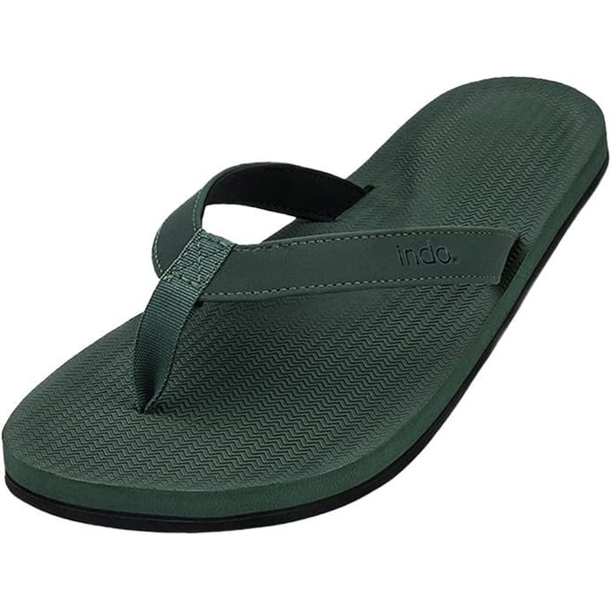 Indosol Essential Tongs Feuille Essential Flip Flops - Leaf (M10-11) black