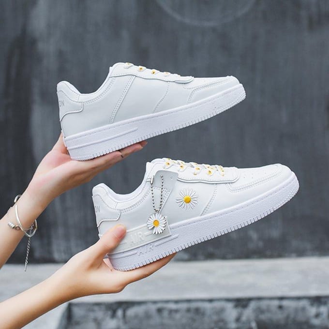 Lente en Herfst Air Force One Macaron Snoepkleur Platform Sport Casual Witte Schoenen 39 wit