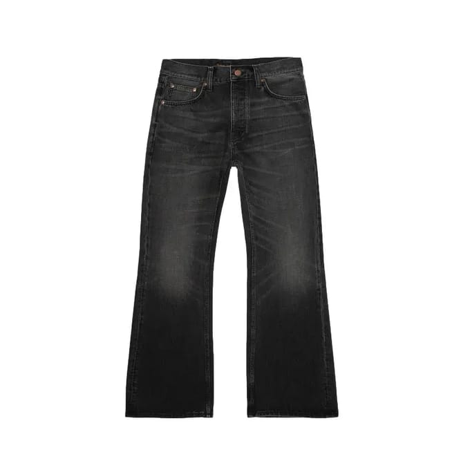 Flared jeans Nudie Jeans Glenn Black Storm Black