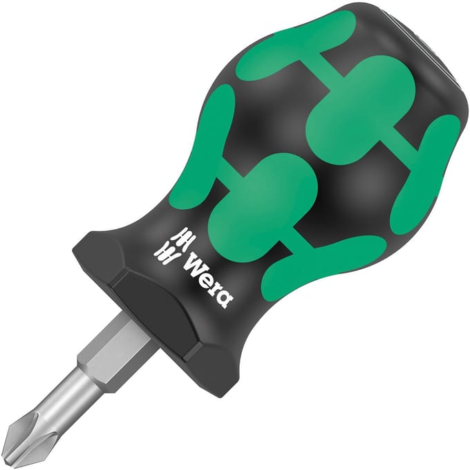Wera 355 PZ Stubby 05008854001 Kruiskop schroevendraaier PZ 2 Koplengte: 25 mm