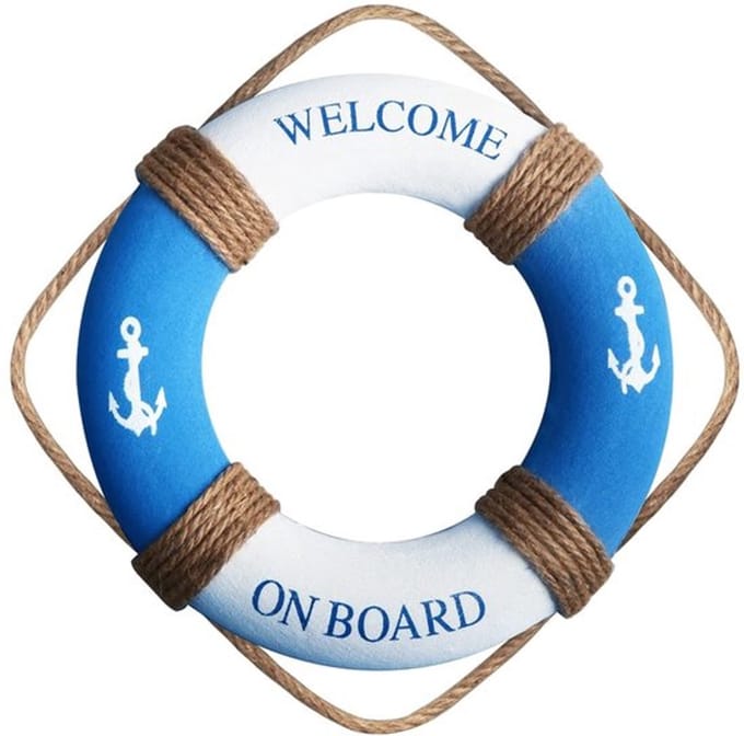 Allecto - Nautische Reddingsboeien - Wanddecoratie - Handgemaakt