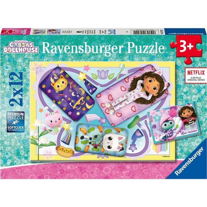 Ravensburger puzzel Gabby's Dollhouse - Legpuzzel - 2x12 stukjes