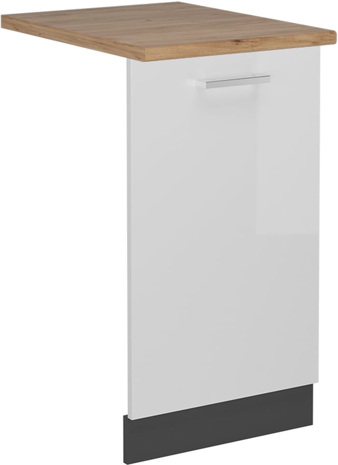 Vicco R-Line Vaatwasserfrontpaneel – 45 cm, WB Eik Wit Hoogglans