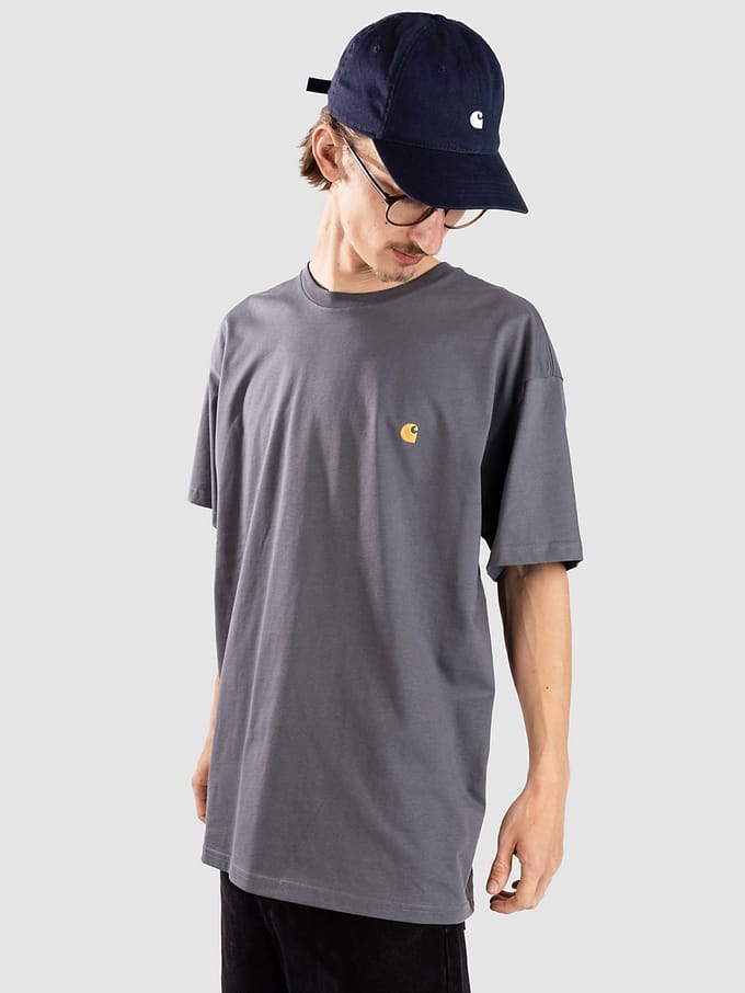 T-shirt met Labelstitching en Ronde hals