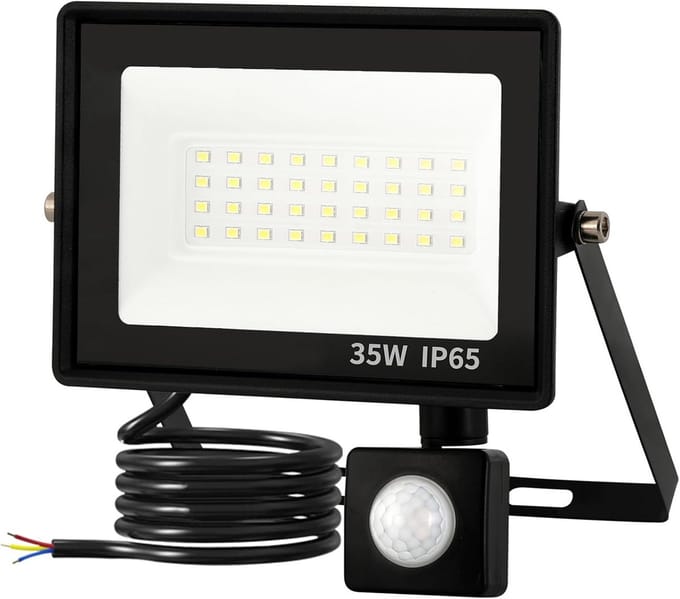 Krachtige buiten LED-spot met bewegingssensor - 35W, 3500 lumen, waterdicht