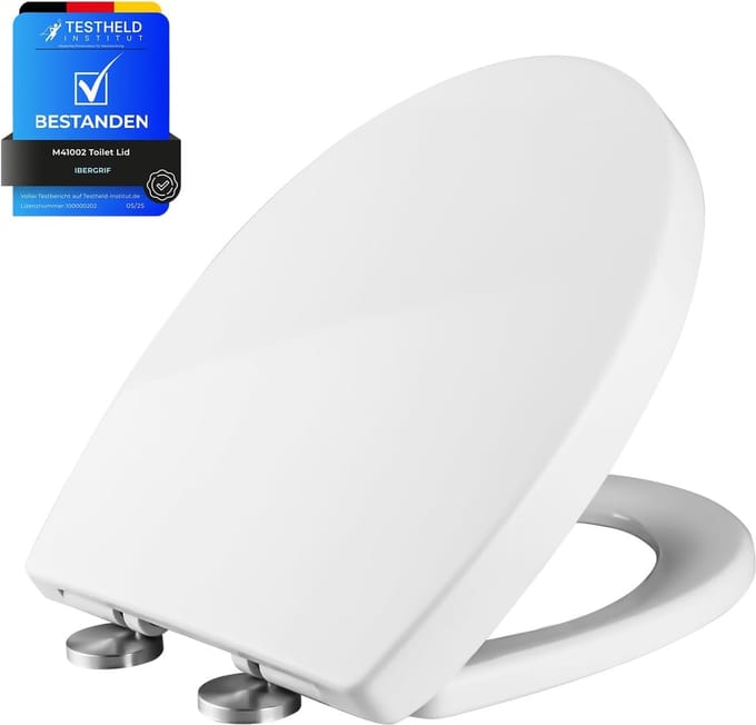 O-Vormige Toiletbril met Softclose en Snelsluiting - Wit