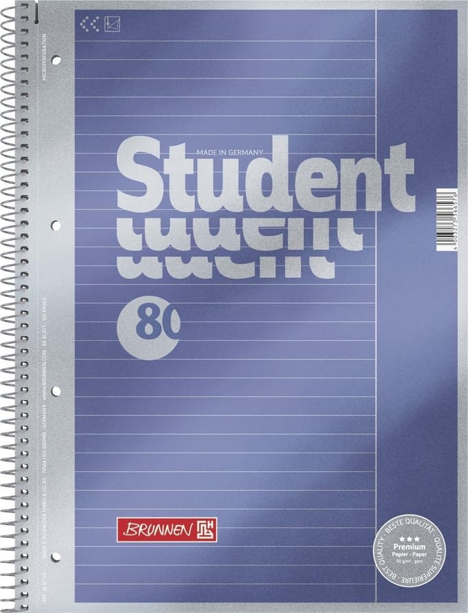 Collegeblok A4 met gelinieerd papier van hoge kwaliteit