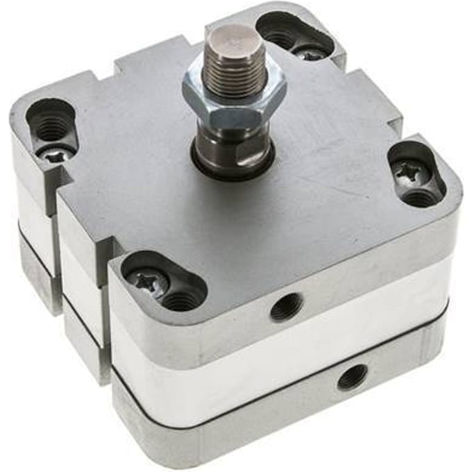 ISO 21287 Compacte Dubbelwerkende Cilinder 80-5mm - Magnetisch - Mannelijke Stang