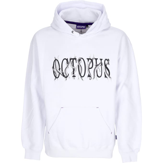 Hoodie Man Tentacles Logo Hoodie Wit