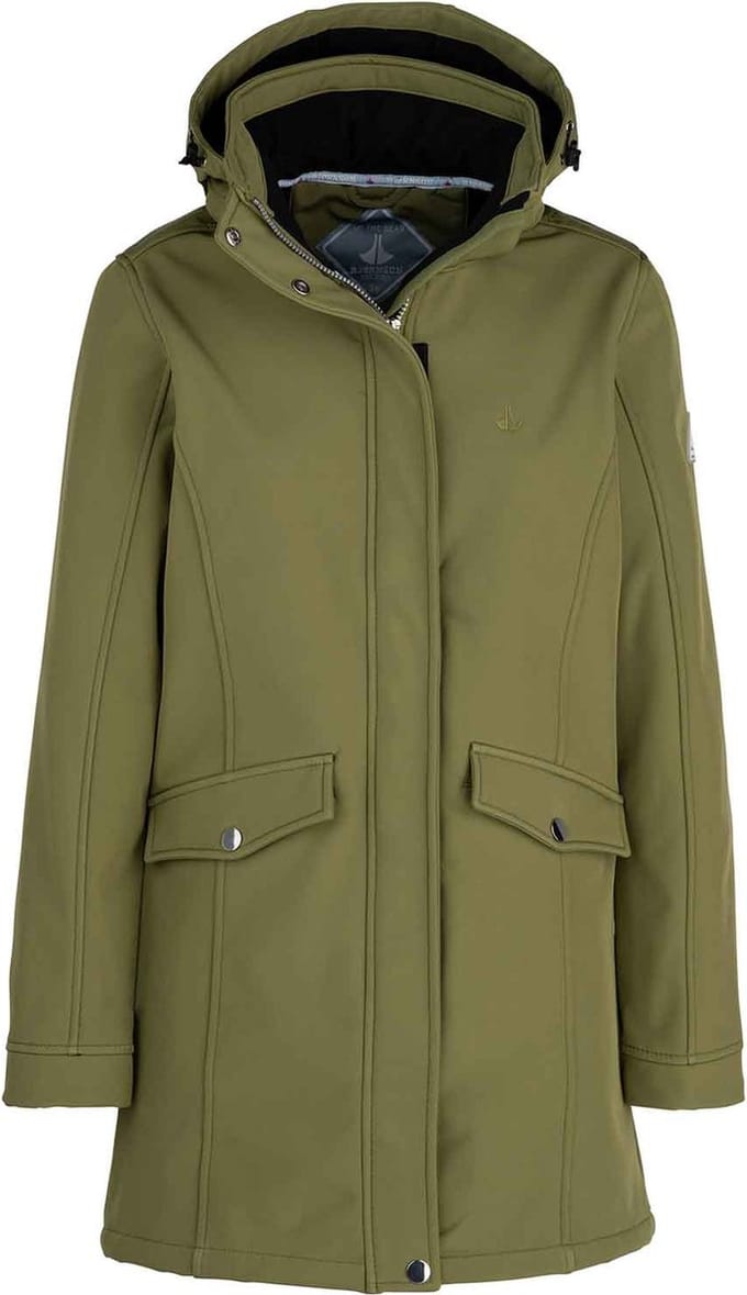 BJØRNSON Ylva Softshell Parka Tussenjas Winddicht Dames - Maat 38 - Mayfly