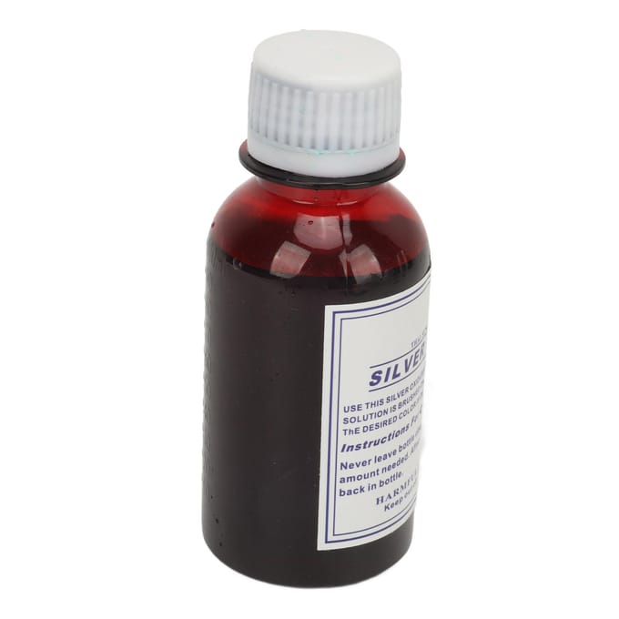 100 ml zilveroxidatiemiddeloplossing voor het zwart maken van vintage stijl en retro sieraden. Oxidatievloeistof white