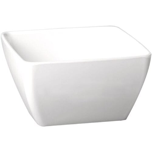 GGM Gastro (6 Stück) Schale - PURE - Melamin - 3,8 Liter - eckig - Weiß