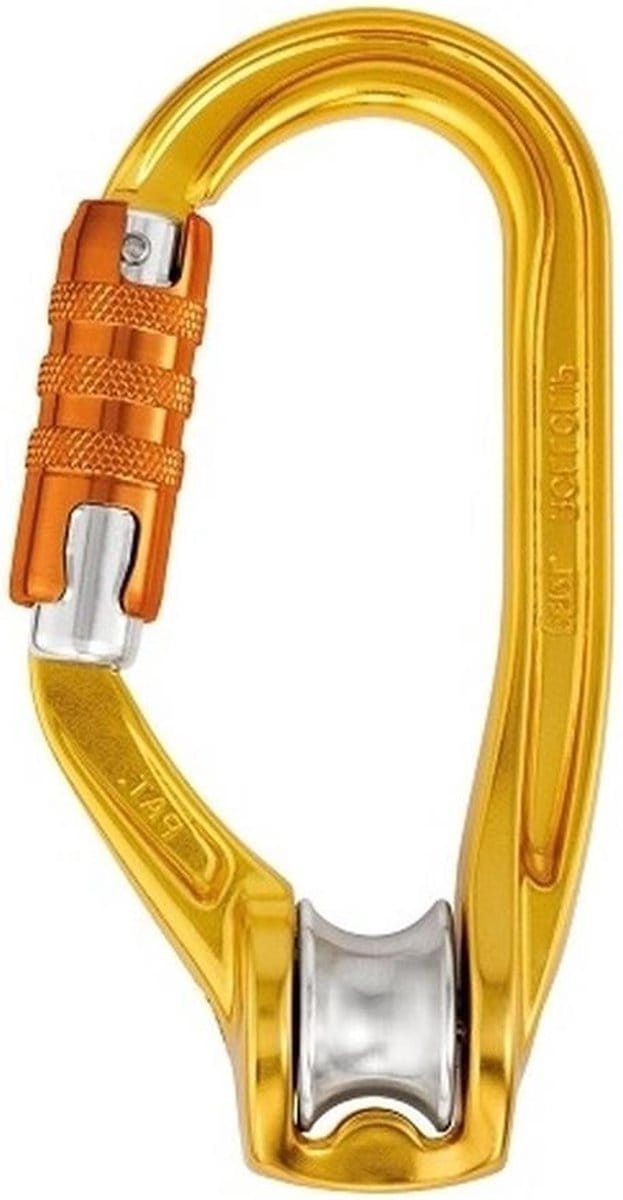Petzl Rollclip A - triact lock - geel/oranje