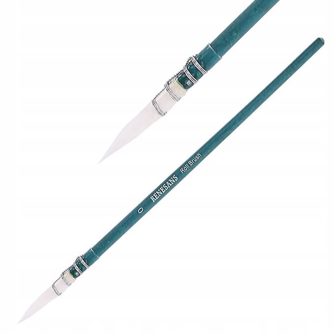 Renesans Roll Brush MOP 0 Aquarelpenseel - Zacht Nylon Haar