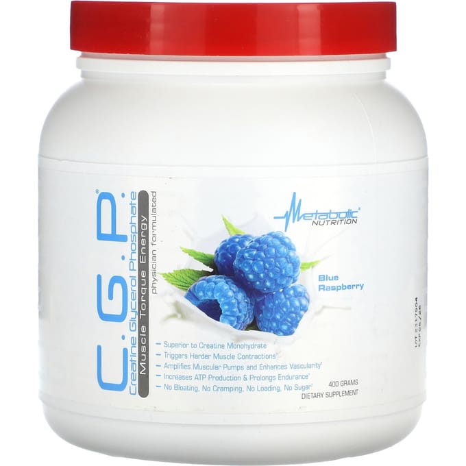Metabolic Nutrition, CGP, Framboise Bleue, 400 g