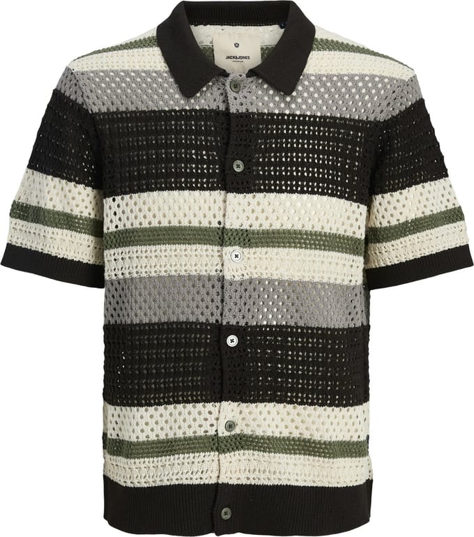 Jack & Jones Gebreide overhemd Gestreept Gebreide overhemd