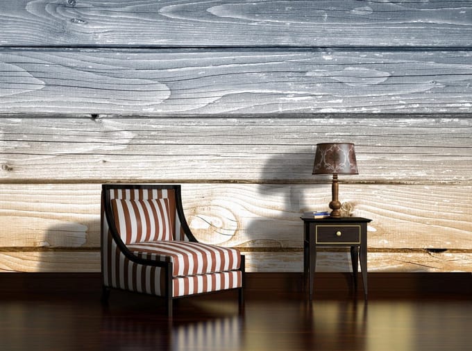 Wood Planks Photo Wallcovering