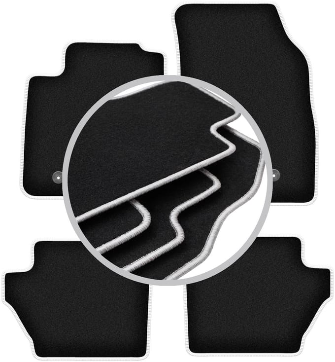 CARLUX-SILVER automatten voor: Mazda 2 II hatchback (2007-2015)