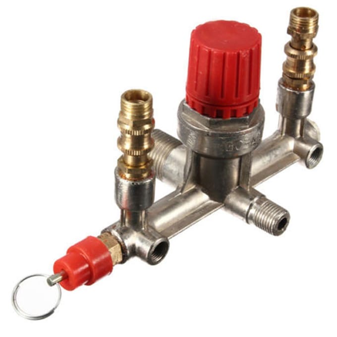 125 PSI 12 Bar Kleine Luchtcompressor Drukschakelaar Regeling Verstelbare Regelklep Instrument