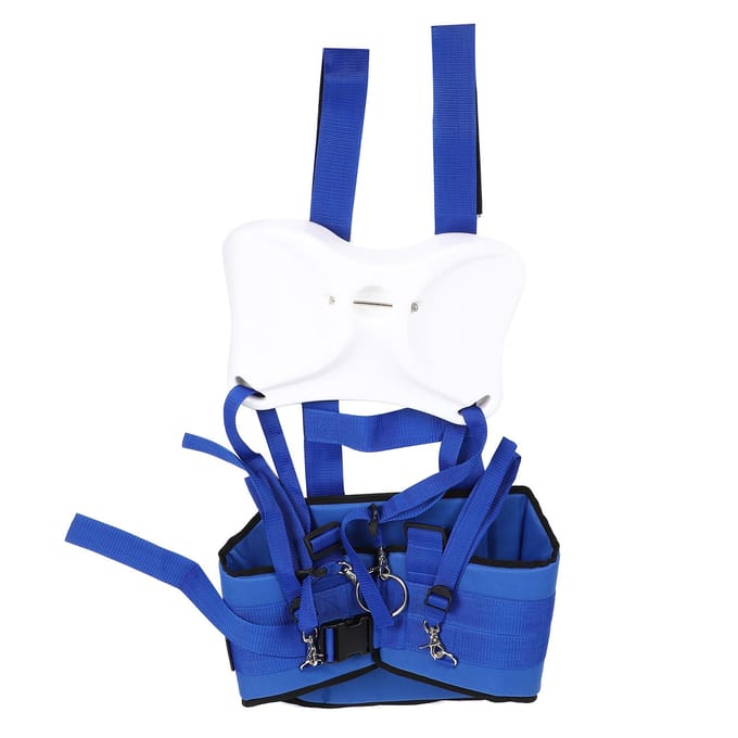 Harnais de Support de Taille Ventre Supérieur de Pêche Réglable Ceinture de Fixation de Canne à Pêche Porte-Canne blue