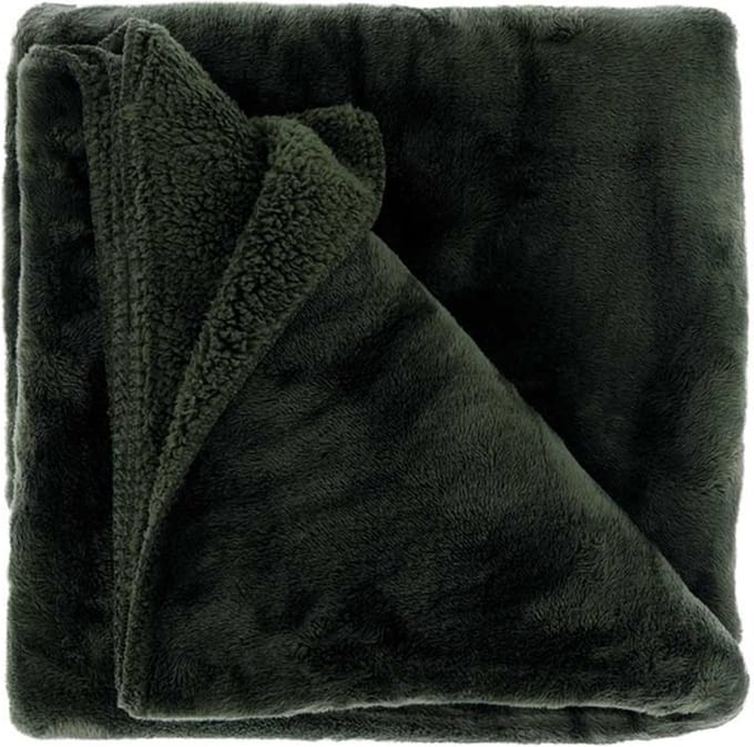 D- Unique Living | Plaid Torvah 150x200cm dark green
