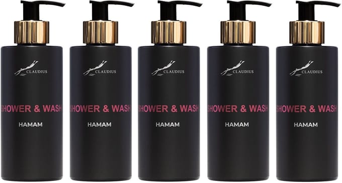 Shower & Wash Hamam 300 ml - gouden pomp - 5 stuks