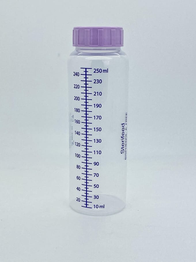 Sterifeed Moedermelk Bewaarfles voor eenmalig gebruik 250ml - 20 stuks