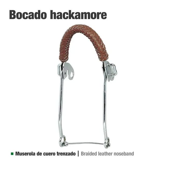 Leren hackamore voor paard Zaldi 25111